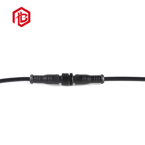 Metall M12 2pin/3pin/4pin/5pin/6pin männlich weiblich elektrischer Kabelanschluss
