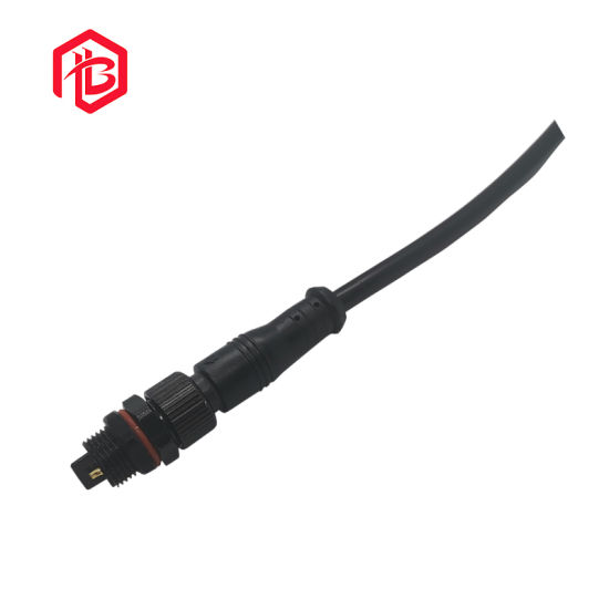 Männliche und weibliche elektrische IP68-Kabel M12 2-poliger elektrischer Stecker weiblich
