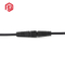Draht-Nylon-M12-Stift mit Kabel-Rundstecker-Buchse