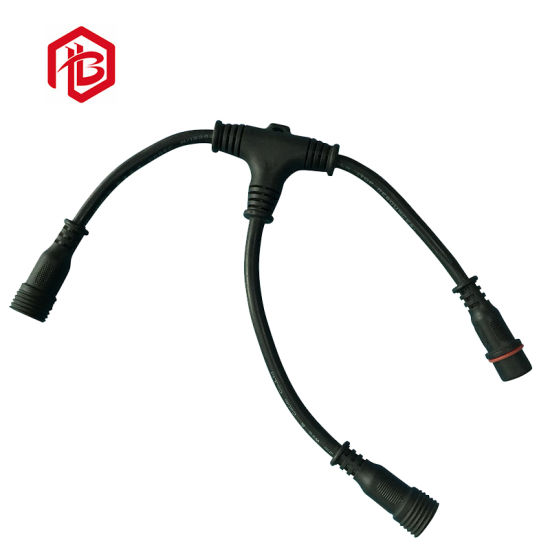 T-Typ 3-Wege-IP67-Stecker und -Buchse für elektrische Anschlüsse