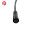 Draht-Nylon-M12-Stift mit Kabel-Rundstecker-Buchse