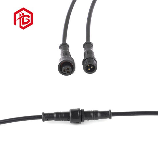 LED-Stromstecker 3-poliger männlicher weiblicher Kabelanschluss