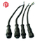 Verschleißfeste Produkte 18 AWG Metall M16 Wasserdichtes Kabel 2 Pin Stecker