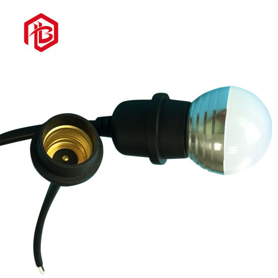 Bett LED E27 IP68 Wasserdichte Lampenfassung Gürtelleuchte mit Gummikabel